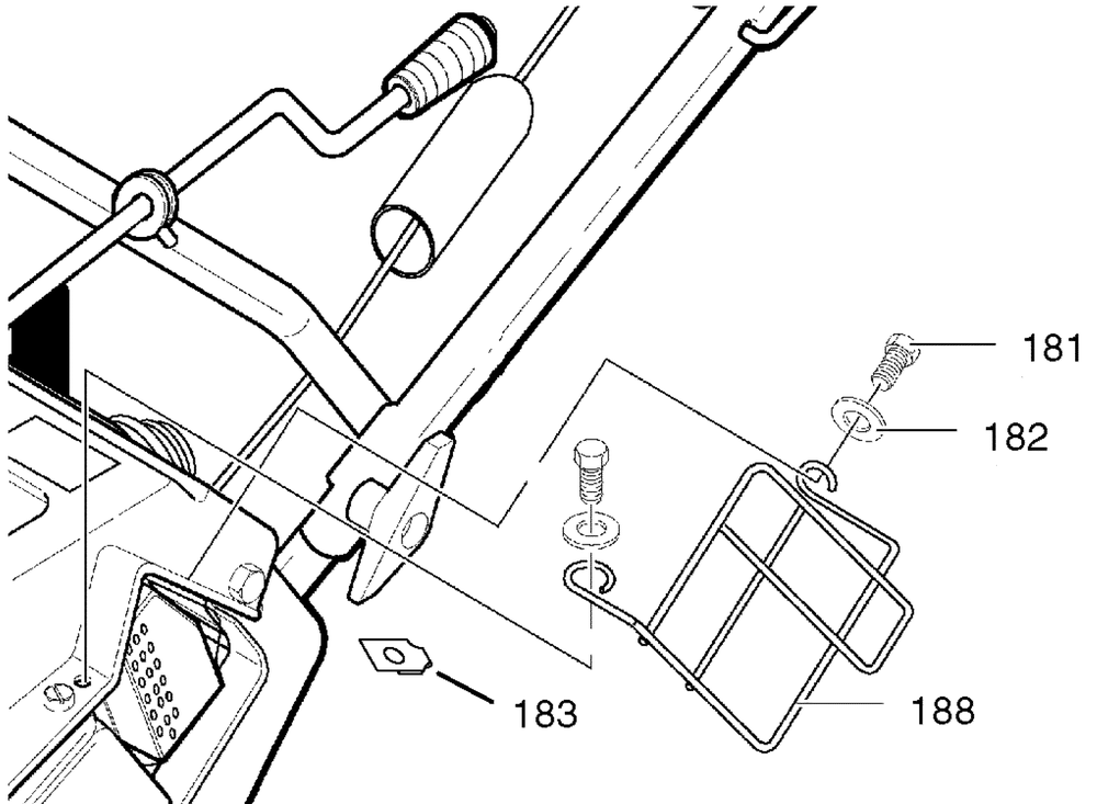 Muffler Guard Diagram and Parts List for 620301X61NC 2004 Briggs and Stratton Snow Blower